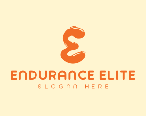 Liquid Soda Letter E logo design