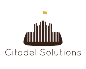 Citadel - Barber Comb Castle logo design