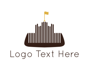 Hair - Barber Comb Castle logo design