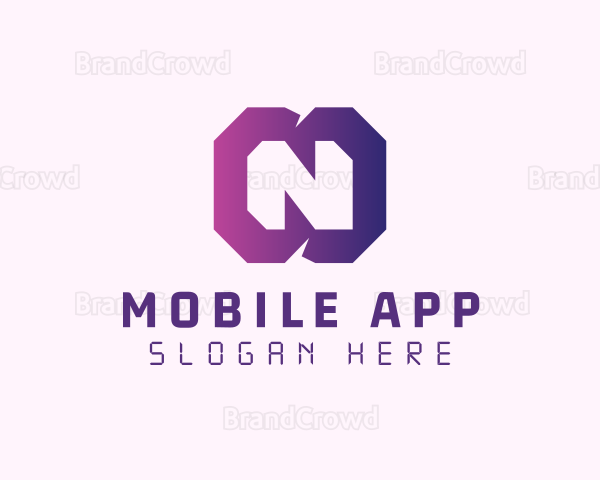 Gradient Letter N Logo