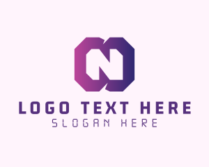 Letter N - Gradient Letter N logo design