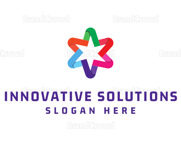 Colorful Business Star Logo