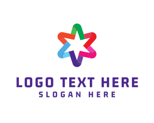 Five Star - Colorful Business Star logo design