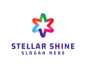 Colorful Business Star logo design