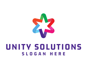 Diversity - Colorful Business Star logo design
