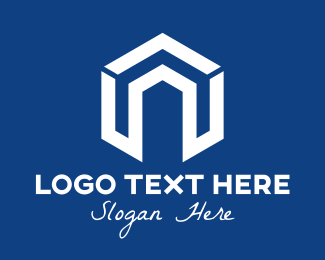 White Abstract Real Estate Home Logo Brandcrowd Logo Maker