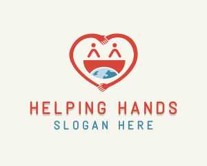 People Heart Volunteer logo design