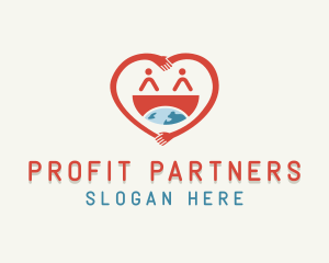 People Heart Volunteer logo design