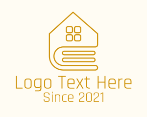Book Rental - Golden Book House logo design