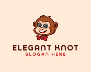 Cute Monkey Ape logo design