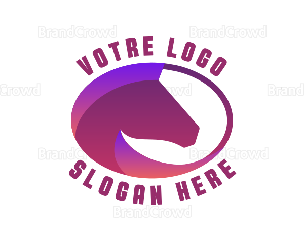 Horse Stallion Zoo Logo