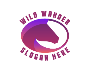 Horse Stallion Zoo logo design