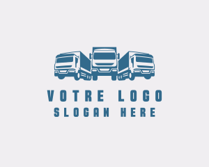 Logistics - Truck Cargo Transport logo design