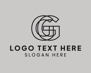 Letter G - Masculine Vogue Outline logo design