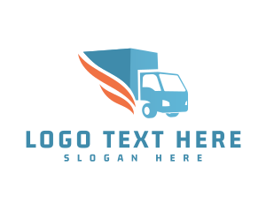 Transport - Speed Delivery Truck logo design