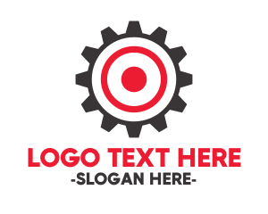 Auto - Target Gear Bullseye logo design