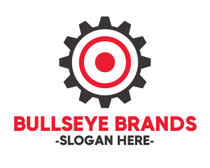 Target Gear Bullseye logo design