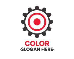 Fix - Target Gear Bullseye logo design
