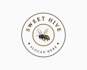 Honeycomb - Bee Honeycomb Hive logo design