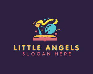 Child Welfare - Book Art School logo design