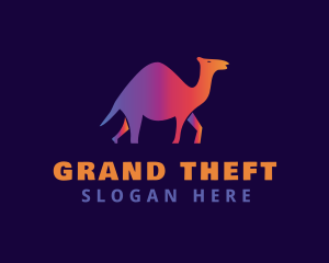 Gradient Animal Camel Logo