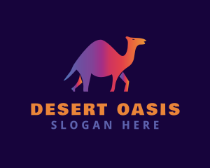 Camel - Gradient Animal Camel logo design