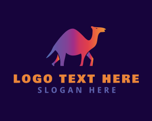 Gradient Animal Camel Logo