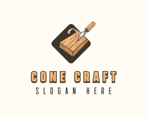 Wood Chisel Carpentry logo design