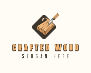 Wood Chisel Carpentry logo design