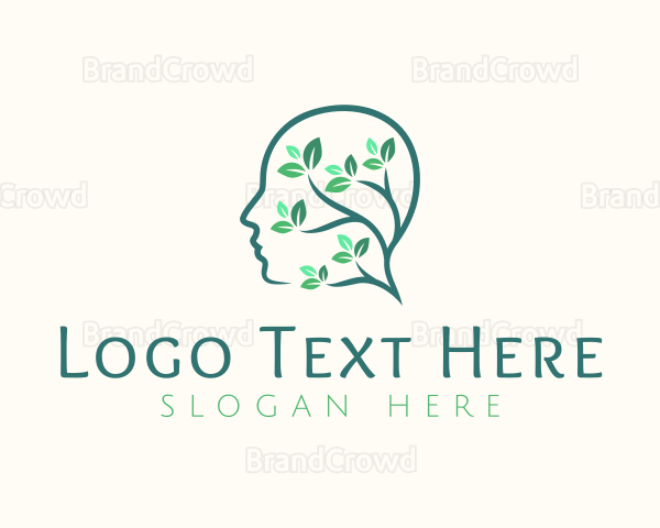 Human Plant Head Logo