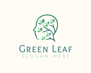 Human Plant Head logo design