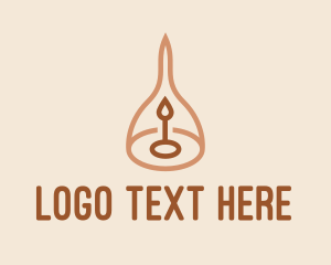 Spiritual - Candle Home Decoration logo design