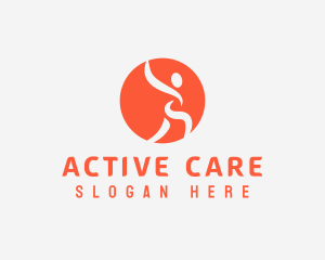 Physiotherapy - Active Human Fitness logo design