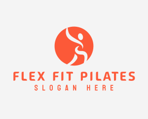 Pilates - Active Human Fitness logo design