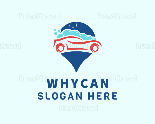 Car Wash Location Logo