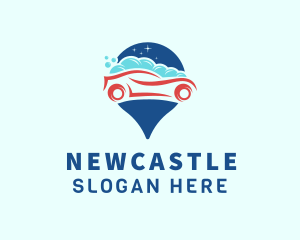 Locator - Car Wash Location logo design