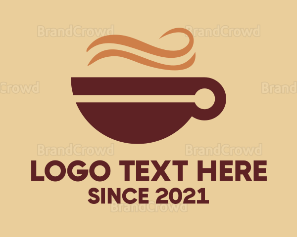 Brown Coffee Cup Logo