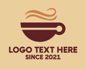 Tea Cup - Brown Coffee Cup logo design