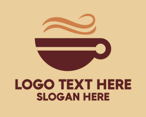 Brown Coffee Cup Logo