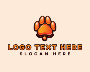 Pup - Dog Paw Print logo design
