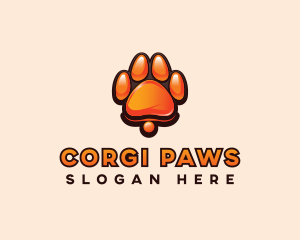 Dog Paw Print logo design