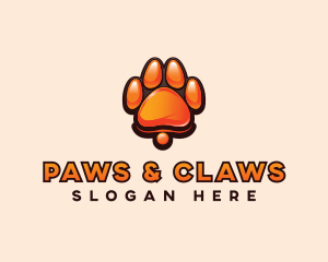 Dog Paw Print logo design