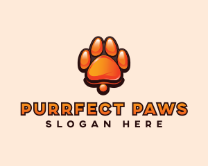 Dog Paw Print logo design