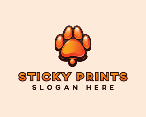 Dog Paw Print logo design