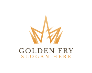 Golden Luxury Crown  logo design