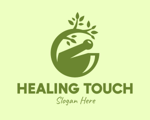 Traditional Medicine Cure logo design