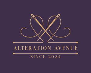 Thread Needle Alteration logo design