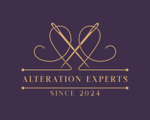 Thread Needle Alteration logo design