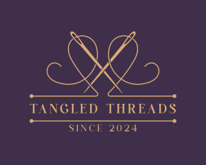 Thread Needle Alteration logo design