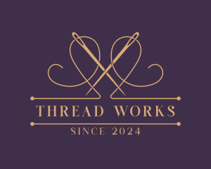 Thread Needle Alteration logo design